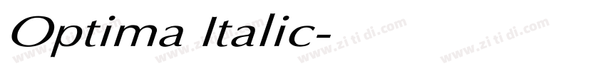 Optima Italic字体转换